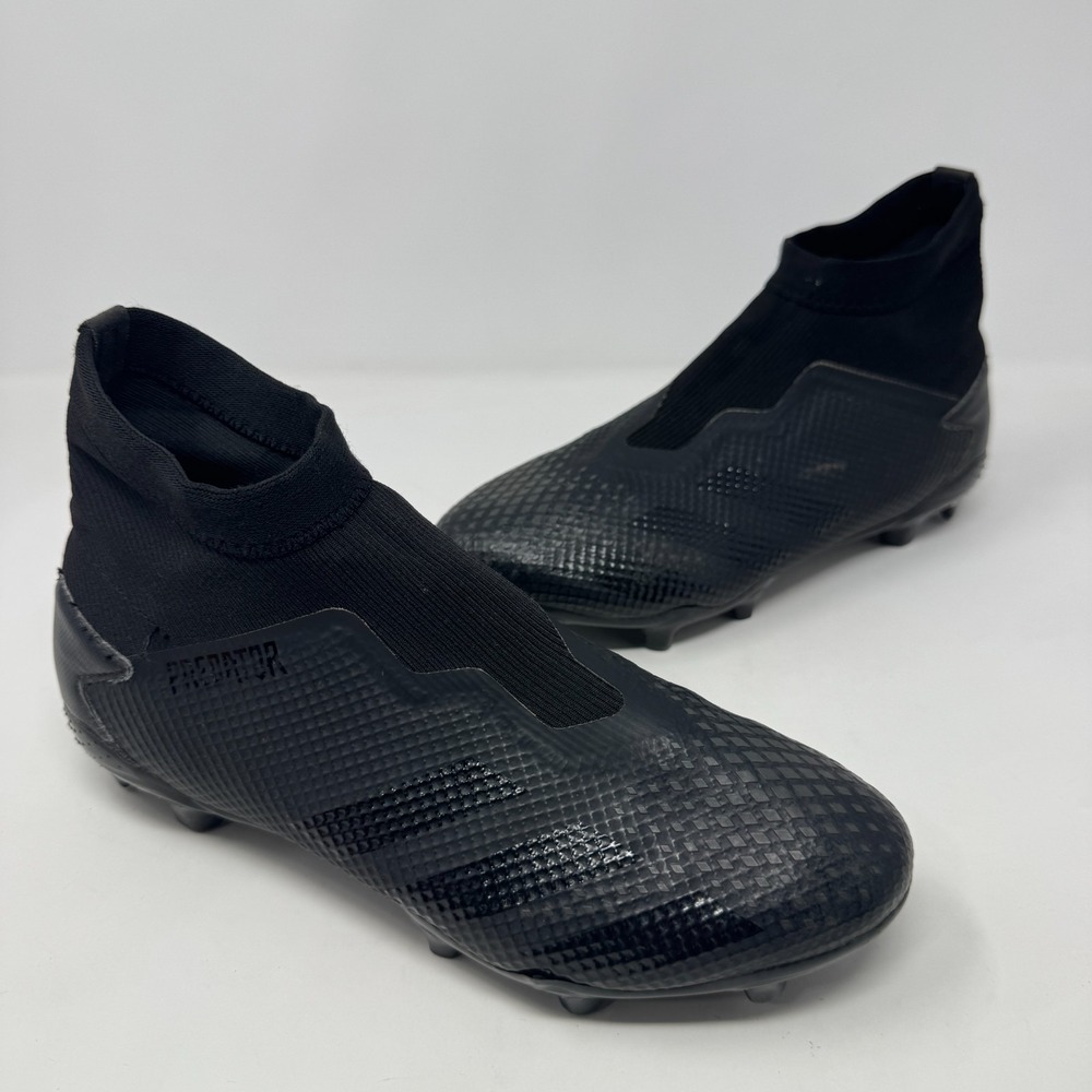 Adidas Predator 20.3 Ll FG Laceless Sneakers All Black Soccer Cleats Men's 6.5